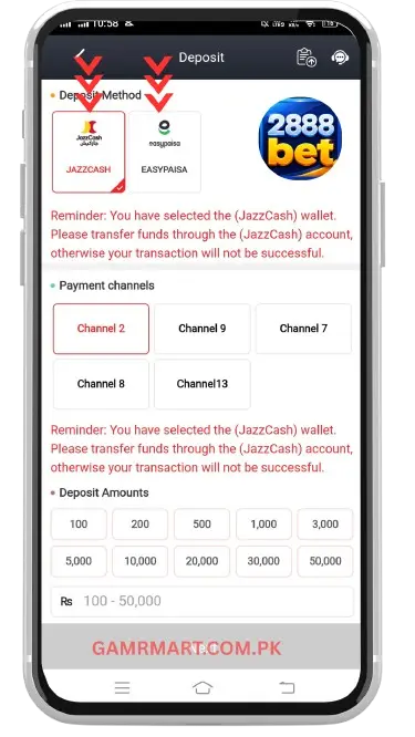 Deposit and Withdrawal Methods
