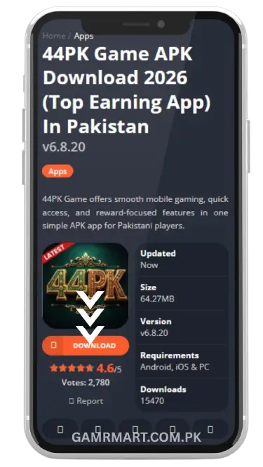 How to Download and Install 44PK Game