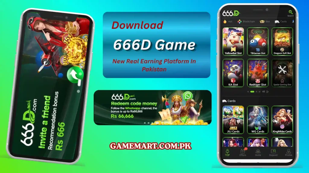 666D Game download APK Pakistan real earning app with mobile casino games, bonuses, and rewards