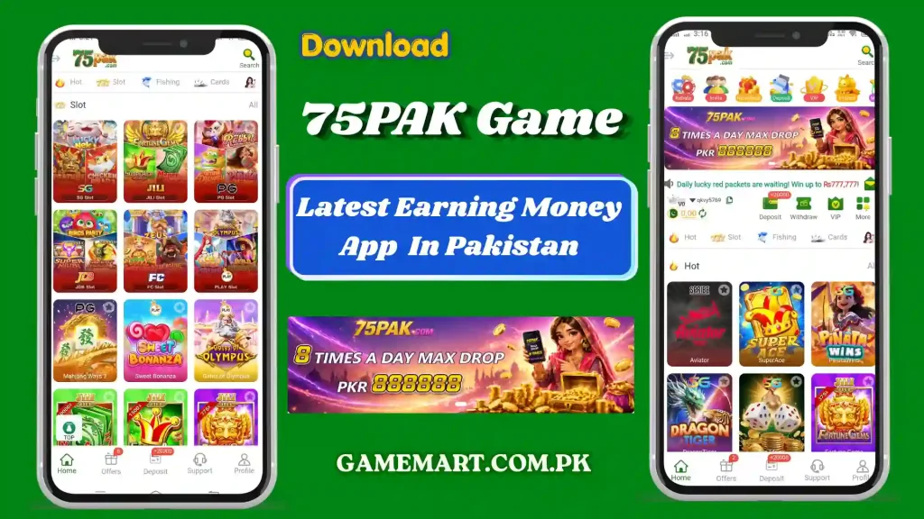 75PAK Game Download APK Latest Real Earning App In Pakistan