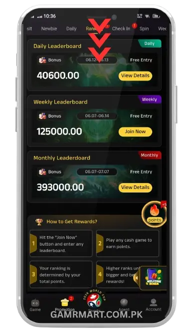 Daily, Weekly and Monthly Leaderboards