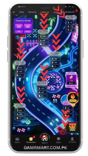 Seven Day Check In Rewards