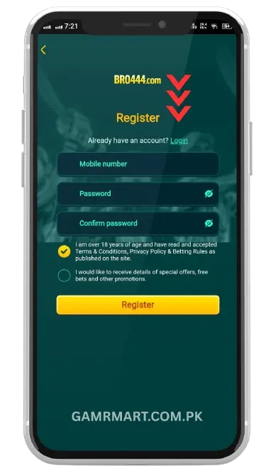 Bro444 Game APK Registration Guidelines