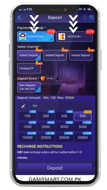 Deposit Method