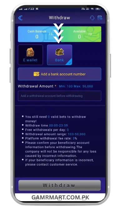 Withdraw Method