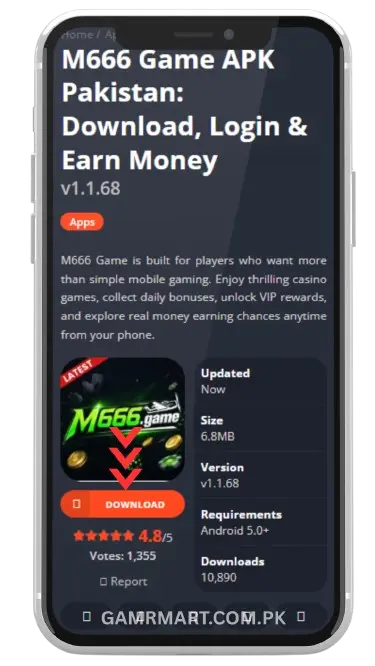 M666 Game APK Pakistan: Download, Login & Earn Money 5 How to Download and Install M666 Game On Android?