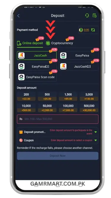 M666 Game APK Pakistan: Download, Login & Earn Money 7 How to Deposit Money in M666 Game?