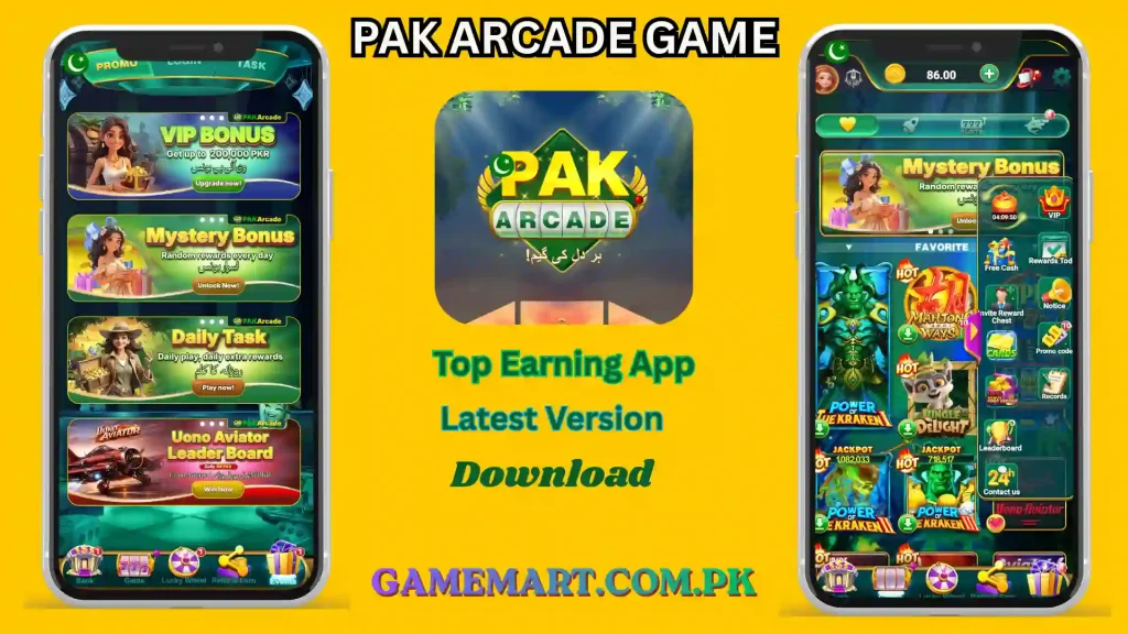 PAK Arcade Game 2026 APK Download New Earning App In Pakistan