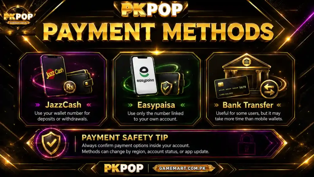 Payment Methods for Pakistani Users