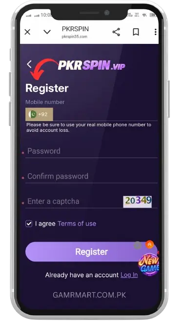 PKRSpin Game Registration Guidelines