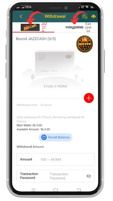 How to Withdraw Money from WE999 Game?