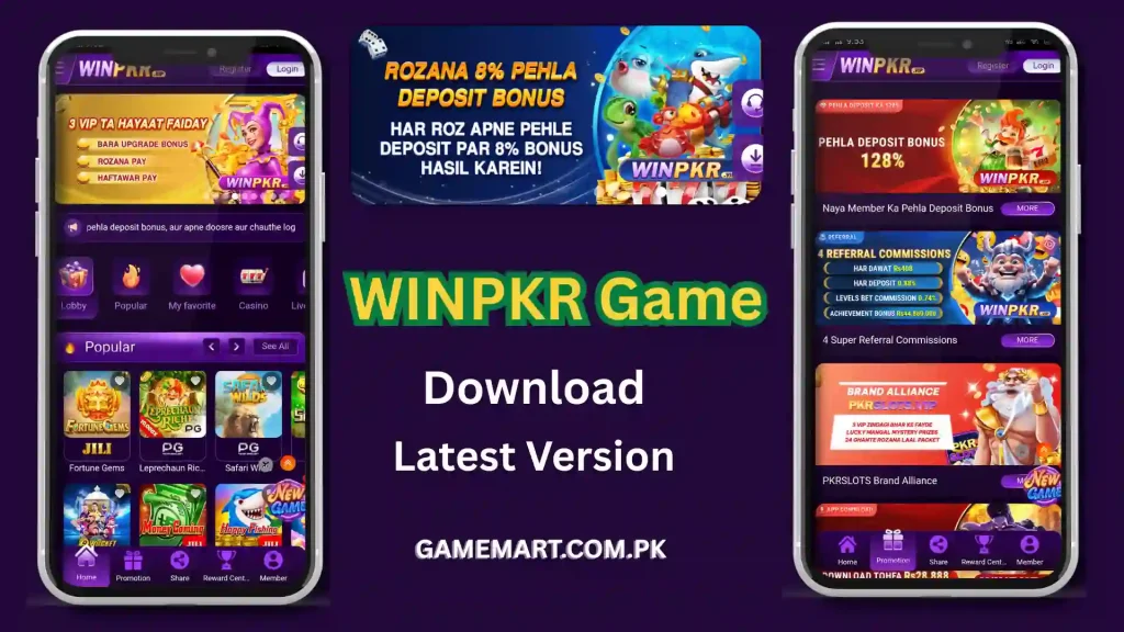 Download WINPKR Game latest Real Earning App in Pakistan