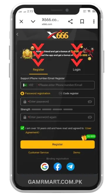 How to Register and Login on X666 App?