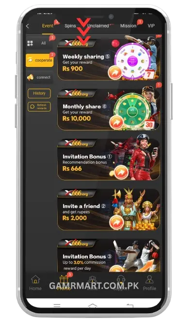 Bonuses and Rewards in X666 Game